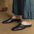 Helma Genuine Leather Mules